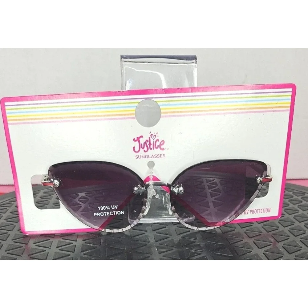 Justice Sunglasses Girls Mirrored 100% UV Protection NEW